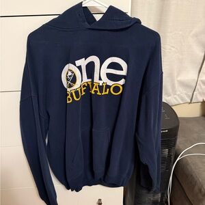 One Buffalo Navy Hoodie
